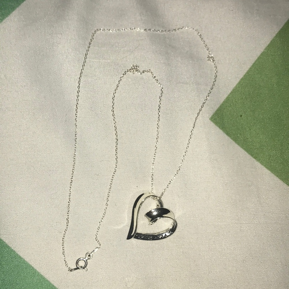 Sterling silver “I love you” necklace